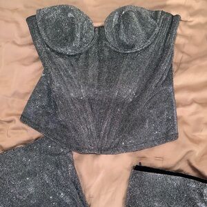 House of CB Glittering top and pant set